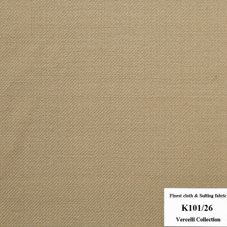 K101/26 Vercelli CVM - Vải Suit 95% Wool - Nâu Trơn